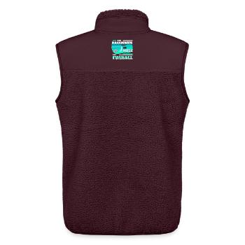 Kein Rassismus im Netz - Unisex Sherpaweste von Stanley/Stella - Maroon - Hinten - AI Model Male 178 light (178cm)