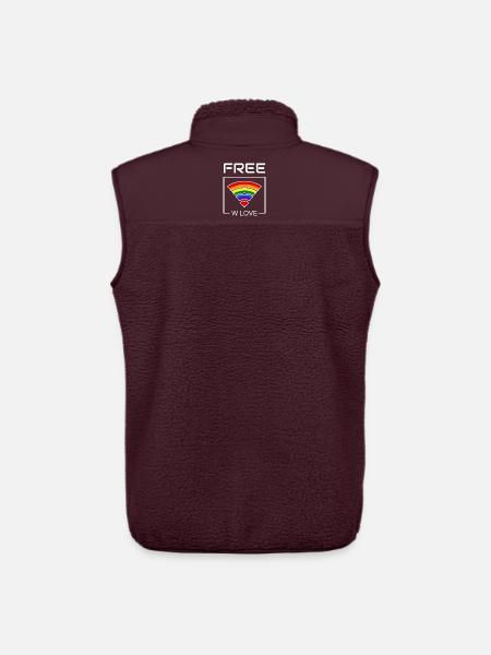 Regenbogenherz Verbindung - Unisex Sherpaweste von Stanley/Stella - Maroon