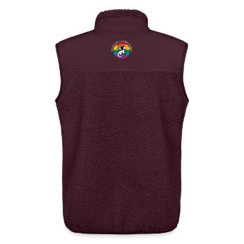 Lgbt-Drache - Unisex Sherpaweste von Stanley/Stella - Maroon - Hinten - AI Model Male 178 light (178cm)
