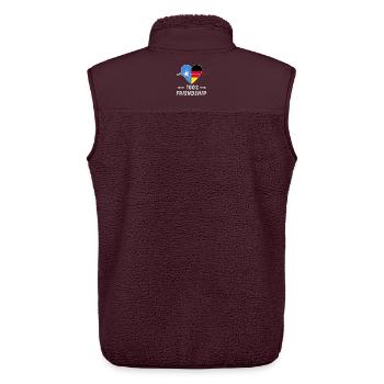 Somalia und Deutschland 100% Freundschaft - Unisex Sherpaweste von Stanley/Stella - Maroon - Hinten - AI Model Male 178 light (178cm)
