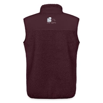 Just A Girl Who Love Polar Bears - Unisex Sherpaweste von Stanley/Stella - Maroon - Hinten - AI Model Male 178 light (178cm)