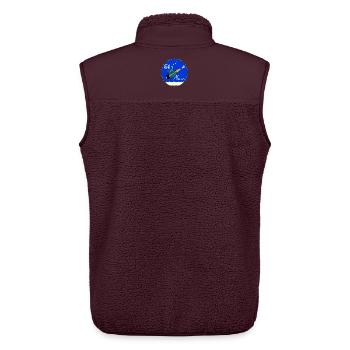 Mergel - Unisex Sherpaweste von Stanley/Stella - Maroon - Hinten - AI Model Male 178 light (178cm)