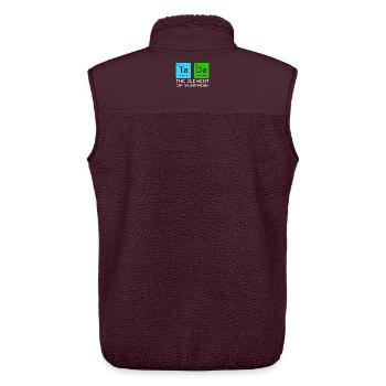 The Element Of Surprise - Unisex Sherpa Gilet by Stanley/Stella - maroon - Back - AI Model Male 178 light (178cm)