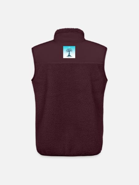 Spiritual Tree - Veste sans manches sherpa unisexe Stanley/Stella - maroon