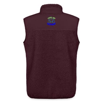 Level Up Gamer Life Controller - Unisex Sherpa Gilet by Stanley/Stella - maroon - Back - AI Model Male 178 light (178cm)