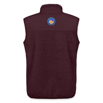 Desert Night Scorpion Fact - Unisex Sherpa Gilet by Stanley/Stella - maroon - Back - AI Model Male 178 light (178cm)