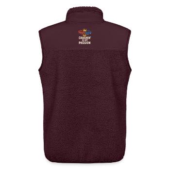 Demolition Derby Fan Pit Crew Crash Driver Fair - Unisex Sherpaweste von Stanley/Stella - Maroon - Hinten - AI Model Male 178 light (178cm)
