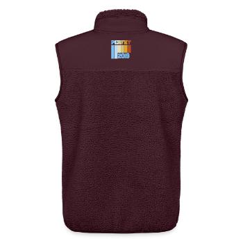 Einzigartig 2019 - Unisex Sherpaweste von Stanley/Stella - Maroon - Hinten - AI Model Male 178 light (178cm)