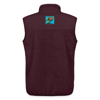 Gepard - Unisex Sherpaweste von Stanley/Stella - Maroon - Hinten - AI Model Male 178 light (178cm)