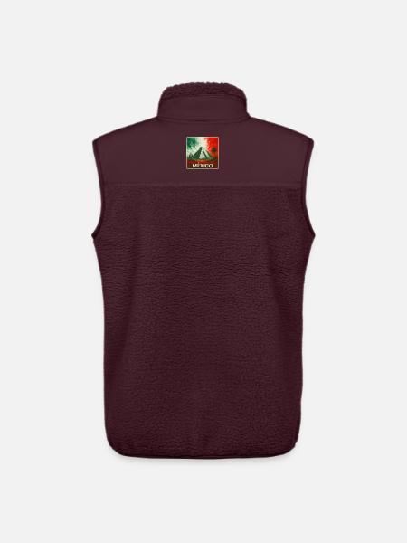Mexiko Pyramiden Design - Unisex Sherpaweste von Stanley/Stella - Maroon