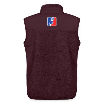 Microphone Check League Icon – Sportfan - Unisex Sherpaweste von Stanley/Stella - Maroon - Hinten - AI Model Male 178 light (178cm)