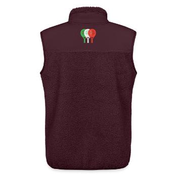 padel-italia2 - Unisex Sherpa Gilet by Stanley/Stella - maroon - Back - AI Model Male 178 light (178cm)