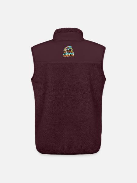 Sandwitch Witch Cartoon Haloween Art - Unisex Sherpa Gilet by Stanley/Stella - maroon