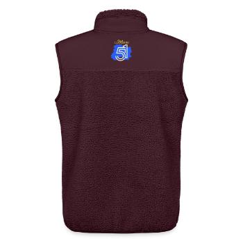 Die Marne 51 - Unisex Sherpaweste von Stanley/Stella - Maroon - Hinten - AI Model Male 178 light (178cm)