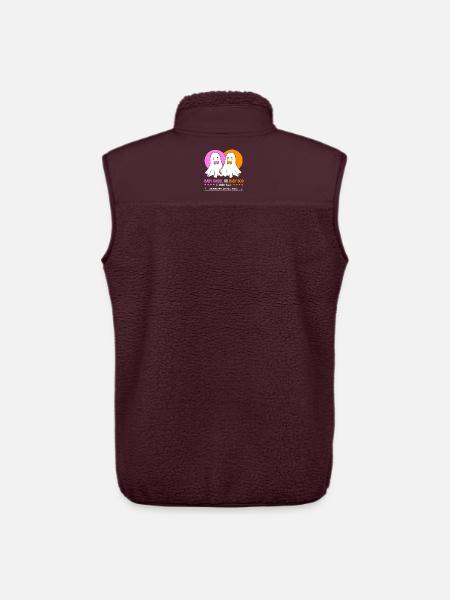 Halloween Gender Reveal - Unisex Sherpa Gilet by Stanley/Stella - maroon