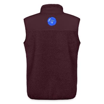 Capsule la Marne 51 - Unisex Sherpa Gilet by Stanley/Stella - maroon - Back - AI Model Male 178 light (178cm)