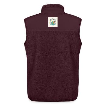 Adventures Galley World in Aktion - Unisex Sherpaweste von Stanley/Stella - Maroon - Hinten - AI Model Male 178 light (178cm)