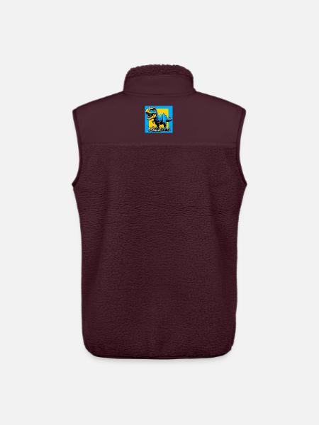 dinosaure - Veste sans manches sherpa unisexe Stanley/Stella - maroon