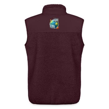 I am more the Earth kind o' person - Unisex Sherpa Gilet by Stanley/Stella - maroon - Back - AI Model Male 178 light (178cm)