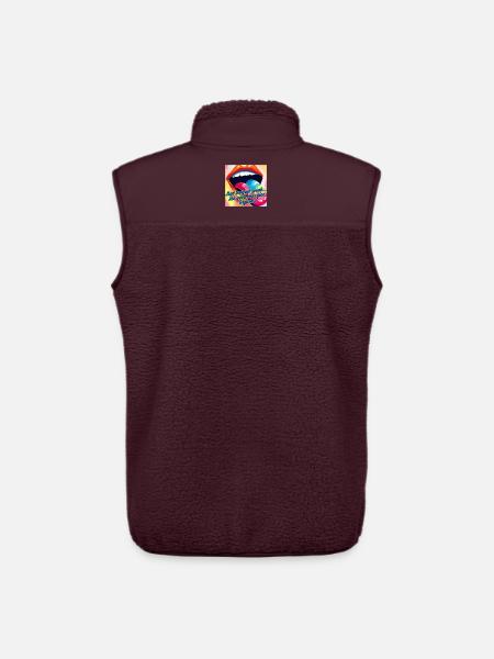 Langues & Orgasmes - Veste sans manches sherpa unisexe Stanley/Stella - maroon