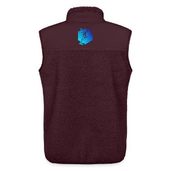 Handball Fokus pur fuer Frauen - Unisex Sherpaweste von Stanley/Stella - Maroon - Hinten - AI Model Male 178 light (178cm)