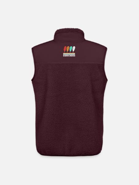 Corn dog - Unisex Sherpa Gilet by Stanley/Stella - maroon