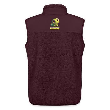 Eidechsen Eidechse - Unisex Sherpaweste von Stanley/Stella - Maroon - Hinten - AI Model Male 178 light (178cm)
