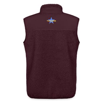 товарищ - Unisex Sherpaweste von Stanley/Stella - Maroon - Hinten - AI Model Male 178 light (178cm)