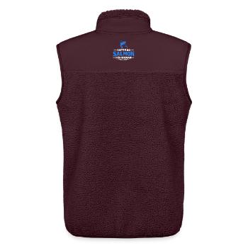 Humor zum Angeln pensionierter Lachsfischer - Unisex Sherpaweste von Stanley/Stella - Maroon - Hinten - AI Model Male 178 light (178cm)