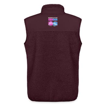 Gants de boxe Gardien du Genre - Veste sans manches sherpa unisexe Stanley/Stella - maroon - Dos - AI Model Male 178 light (178cm)