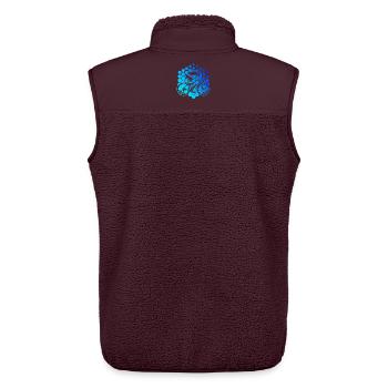 Idée cadeau pour un vélo de route avec vélo de route - Veste sans manches sherpa unisexe Stanley/Stella - maroon - Dos - AI Model Male 178 light (178cm)