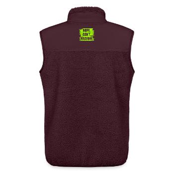 Nope can't raceday Car lover car guy mechanic - Unisex Sherpaweste von Stanley/Stella - Maroon - Hinten - AI Model Male 178 light (178cm)