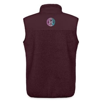 14. Geburtstag Junge Mädchen Legende Level 14 - Unisex Sherpaweste von Stanley/Stella - Maroon - Hinten - AI Model Male 178 light (178cm)