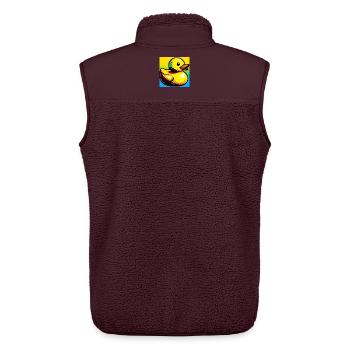 Caneton Canard Canard Canard - Veste sans manches sherpa unisexe Stanley/Stella - maroon - Dos - AI Model Male 178 light (178cm)