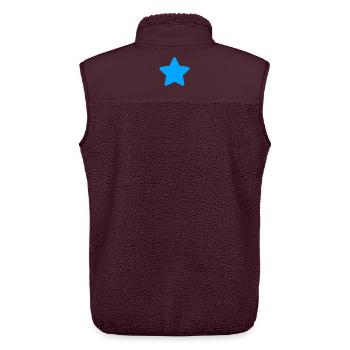 Blauer Stern Clipart Motiv - Unisex Sherpaweste von Stanley/Stella - Maroon - Hinten - AI Model Male 178 light (178cm)