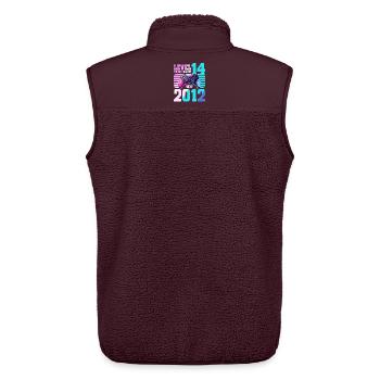 14. Geburtstag Gaming Gamer - Unisex Sherpaweste von Stanley/Stella - Maroon - Hinten - AI Model Male 178 light (178cm)