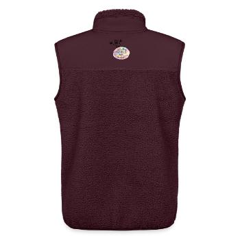 Grundschule geschafft - Unisex Sherpaweste von Stanley/Stella - Maroon - Hinten - AI Model Male 178 light (178cm)