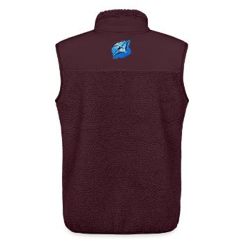 Rochen Mantarochen - Unisex Sherpaweste von Stanley/Stella - Maroon - Hinten - AI Model Male 178 light (178cm)