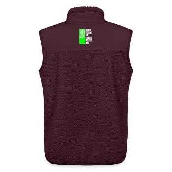 Tech Steals Unplug T-Shirt - Green Gadget Anti Ai - Unisex Sherpaweste von Stanley/Stella - Maroon - Hinten - AI Model Male 178 light (178cm)