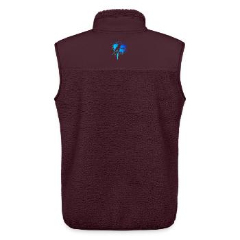 Tournoi de pickleball pour joueurs de pickleball Fans - Veste sans manches sherpa unisexe Stanley/Stella - maroon - Dos - AI Model Male 178 light (178cm)