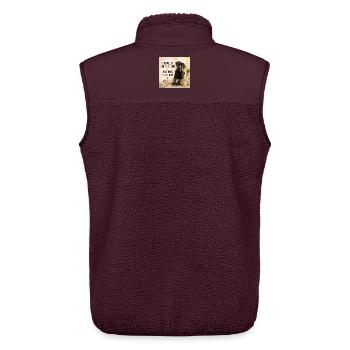 Ich wollte nicht raus das war Deine Idee - Unisex Sherpaweste von Stanley/Stella - Maroon - Hinten - AI Model Male 178 light (178cm)