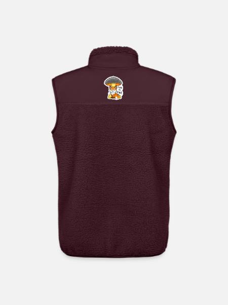 Fuchs, This is fine, Meme, Explosion - Unisex Sherpaweste von Stanley/Stella - Maroon