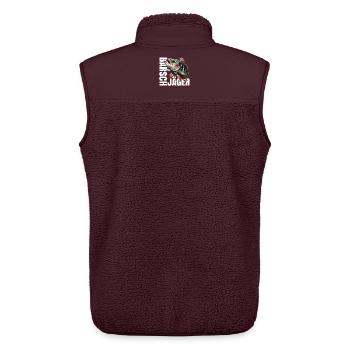 Barsch Jäger - Unisex Sherpaweste von Stanley/Stella - Maroon - Hinten - AI Model Male 178 light (178cm)