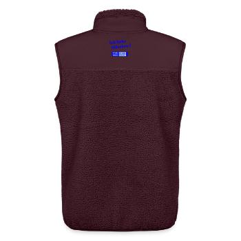 Märchen Bahn - Unisex Sherpaweste von Stanley/Stella - Maroon - Hinten - AI Model Male 178 light (178cm)