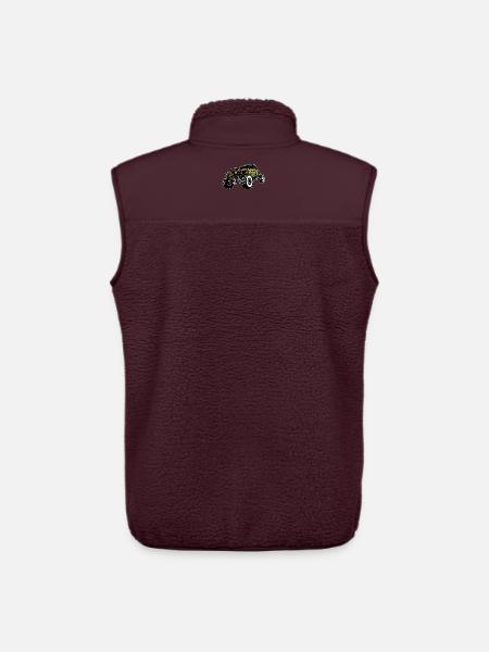 Monster Truck Skull Gradient - Unisex Sherpa Gilet by Stanley/Stella - maroon