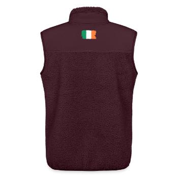 Dutch Flag Brush Strokes - Unisex Sherpa Gilet by Stanley/Stella - maroon - Back - AI Model Male 178 light (178cm)
