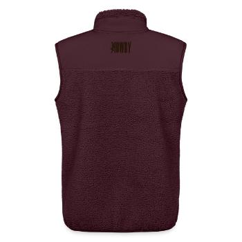 HOWDY Cowboy - Unisex Sherpa Gilet by Stanley/Stella - maroon - Back - AI Model Male 178 light (178cm)