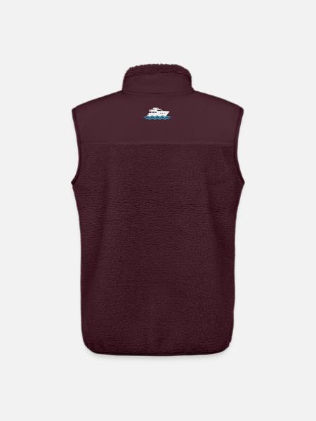 Yacht Silhouette Motorboot - Unisex Sherpaweste von Stanley/Stella - Maroon