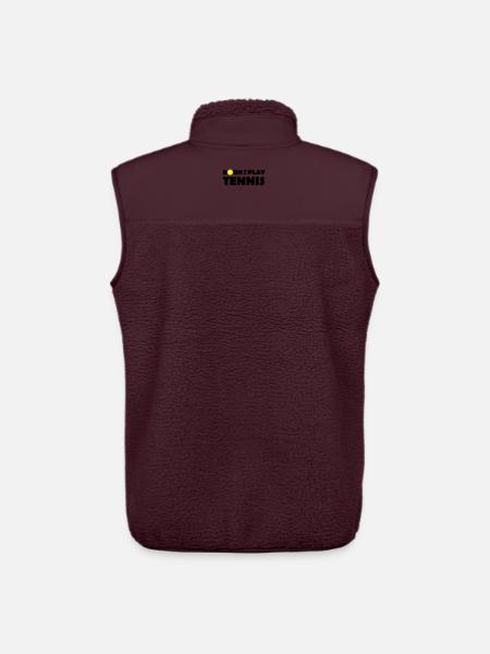 Born to play Tennis - Unisex Sherpa Gilet by Stanley/Stella - maroon