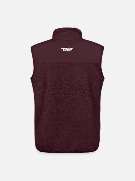 Programmieren & Chill – Große Blockschrift - Unisex Sherpaweste von Stanley/Stella - Maroon